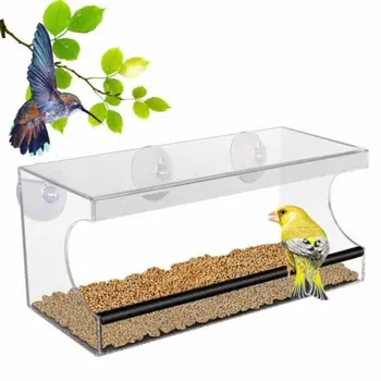 Cheap Perspex Bird Feeder For Birds Bird Feeder With Sliding Feed