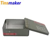 Rectangular armygreen tin box packaging with company logo