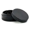 6 Colors New Style Compressed 2 Layers Visible 4 Parts Aluminum Alloy Diameter 65mm Inner Rotatable Screen Herb Grinders