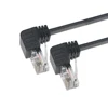 1m 2m 3m 5m Cat5e Copper RJ45 Right Angle to Right Angle Plug Network Cable