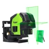 Cross Line Laser Level with 2 Plumb Dots,Green Laser Beam Fan Angle of 130 Selectable Vertical & Horizontal Lines Multi-Use