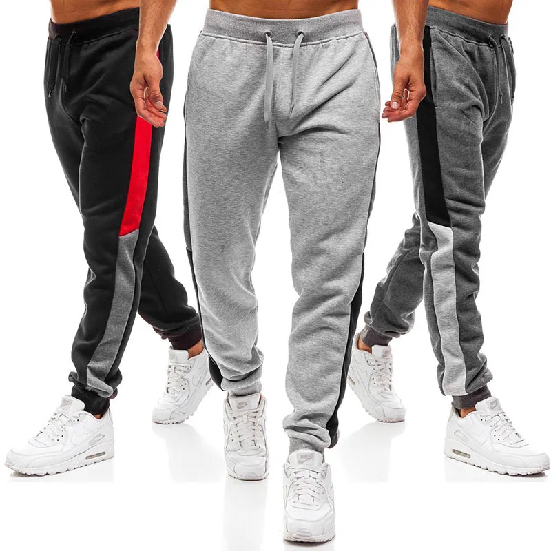 

custom stripe track pants men, Black