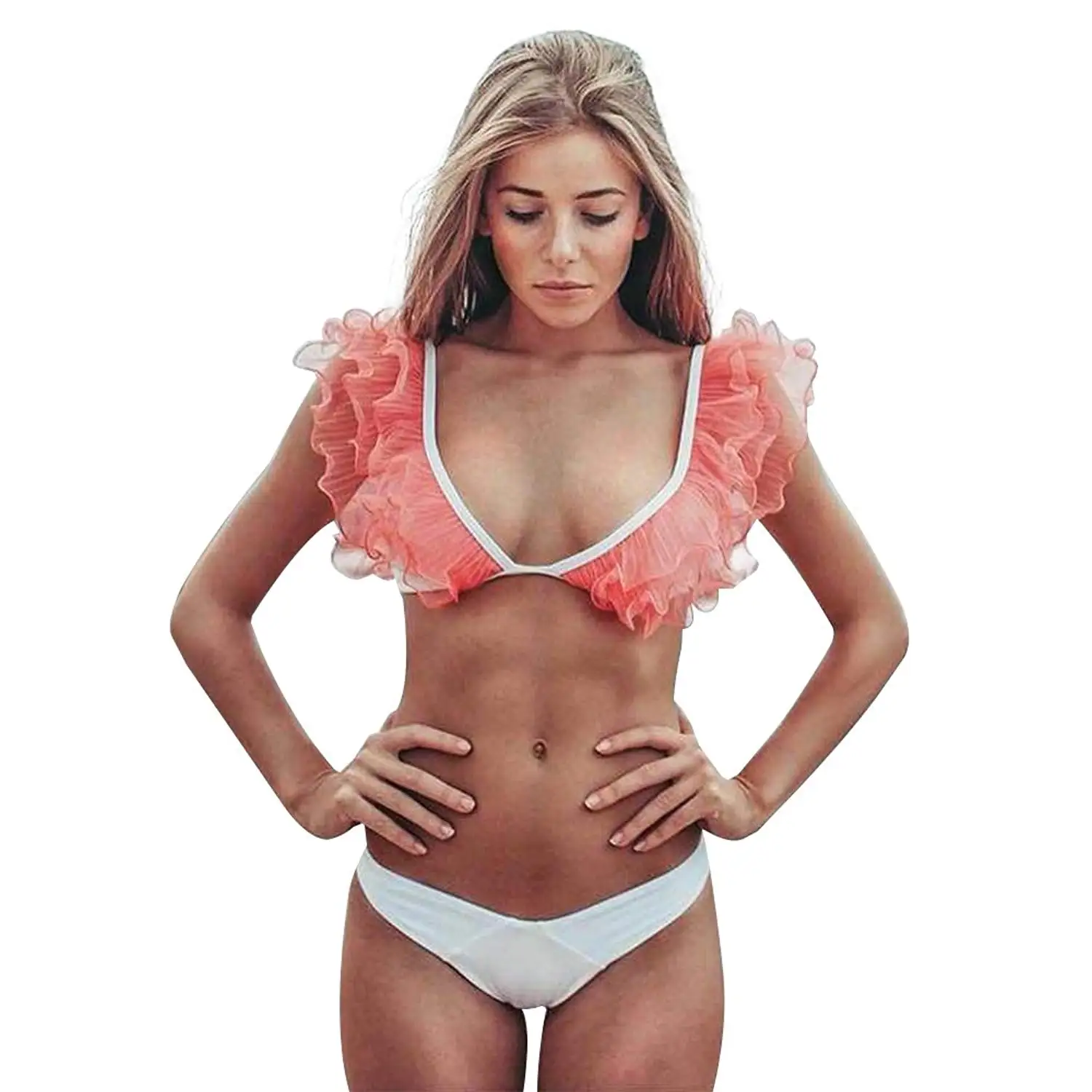 swimsuit with 3d flowers