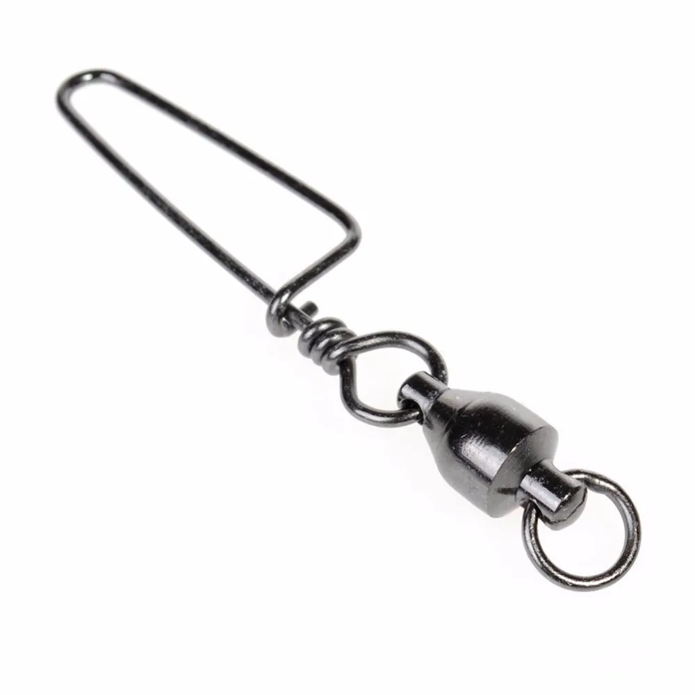 18Lb to 440Lb High-strength Fishing Ball Bearing Swivel with Coastlock Snap, Strong Welded Ring for Saltwater Fishing