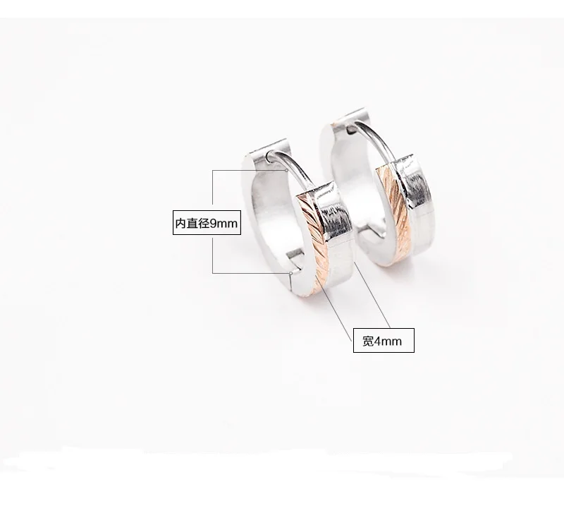 

Chengfen Factory Stainless Steel 4*9 Earring Dubai Gold Plated Jewelry Earring, Gold,rose gold, steel