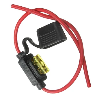 30 Amp In Line Waterproof Standard Blade Fuse Holder With Cable Wiring ...