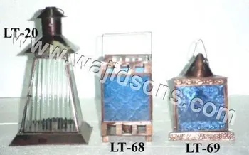 Metal Glass Lantern For Table Centerpiece Home Garden Party And