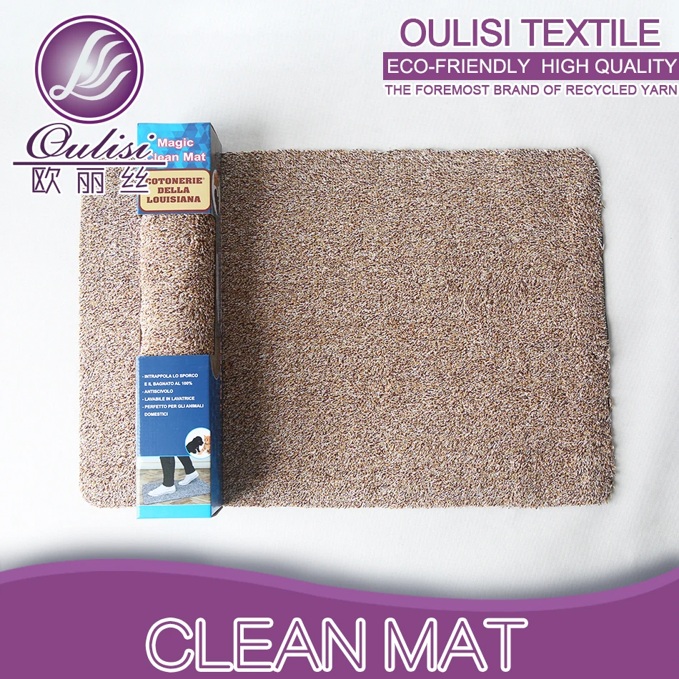 
New product eco-friendly washable rubber cotton floor carpet step mat 