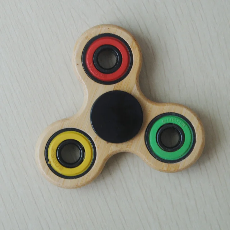 2017 New design wooden or Bamboo fidget / hand spinner/ Hand Fidget toys