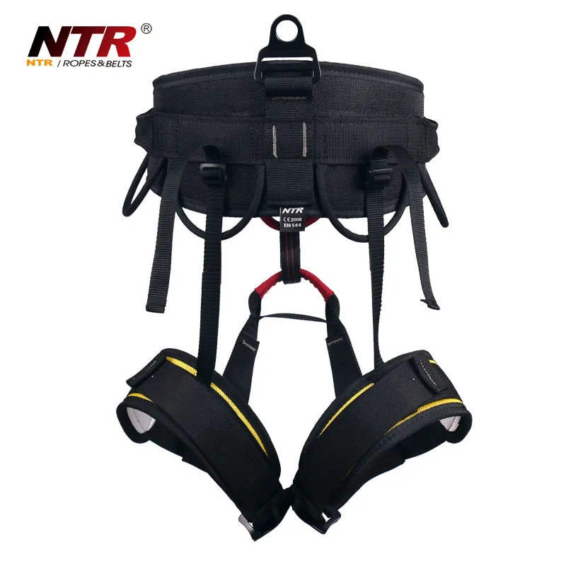 
certified mountain climbing half body harness for rock climbing and rappeling 