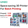 Winbo Vertical 6 Unit 3D Printer Print Size:305x205x305 mm x 6 Unit, Most Practical 3D Printer China