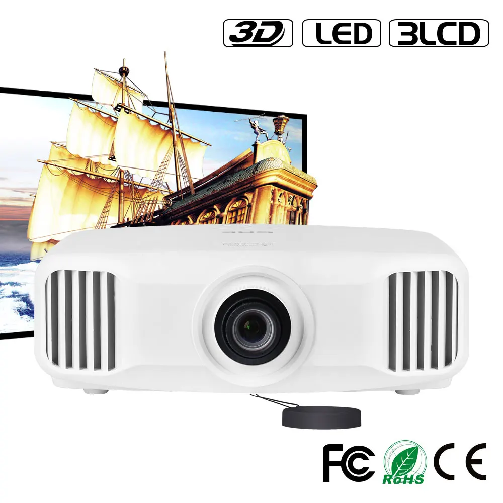 

Multimedia Smart Android 5.0 3LCD 3D Digital Home Cinema 4k Video Projector