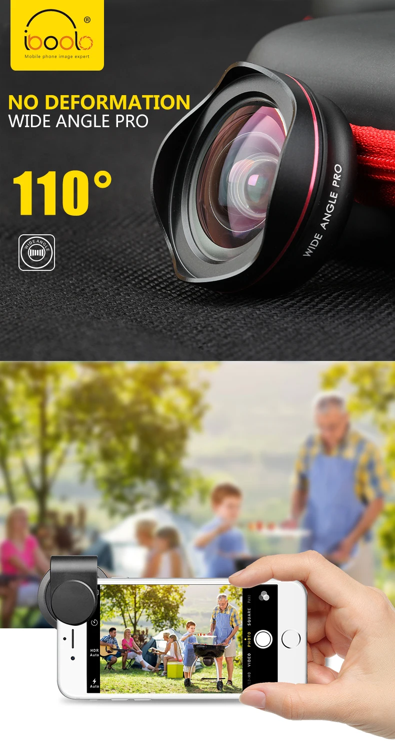Mobile phone accessories 2018 Best popular phone lens for all phone 18 MM PRO wide angle lens