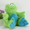 OEM cheap plush animal toy stuffed green sitting frog make in China