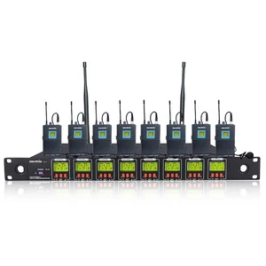Enping UHF PLL Eight Channel Wireless Bodypack Microphone System