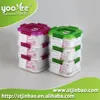 Three layer(0.68L*3) square shape Airtight Storage Boxes with handle