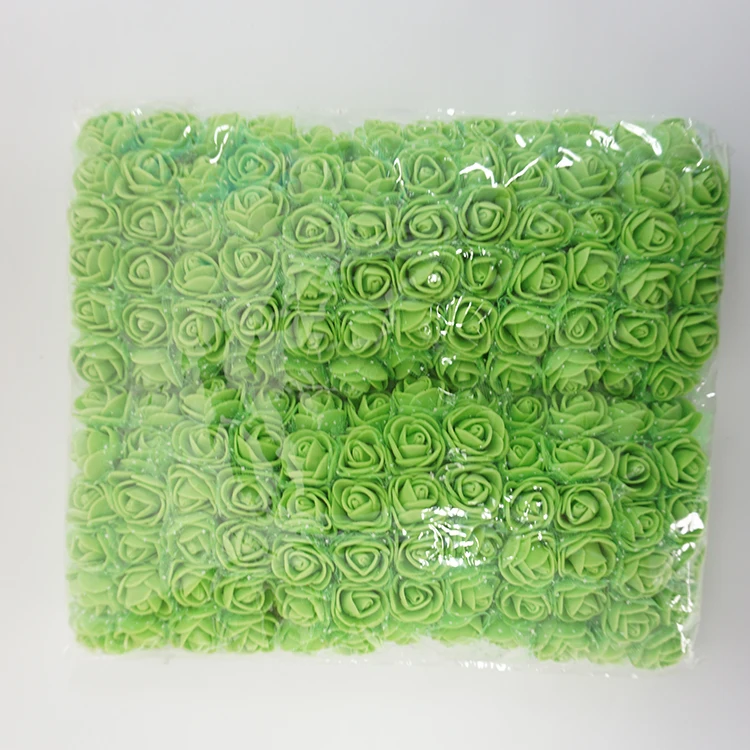 Rose DIY 144 PCS head pink Artificial Flowers Wedding Bride Bouquet PE Foam party festival Home Decor Garland Wreaths