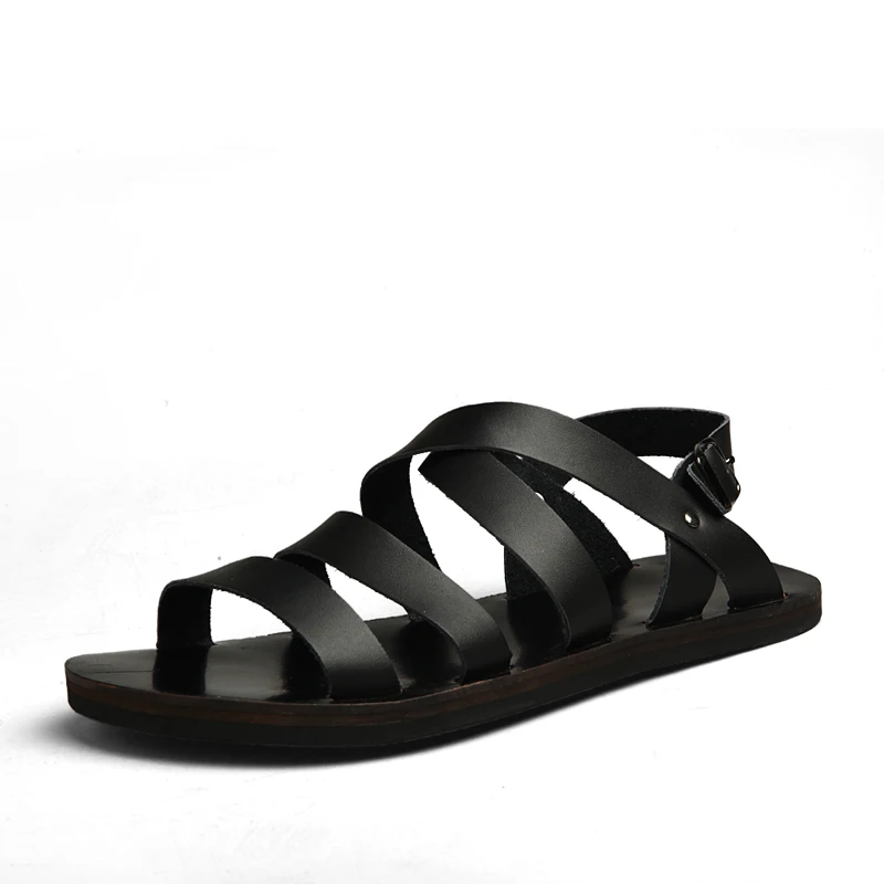 

YT New large size Roman sandals summer fashion sandals men's open toe casual beach shoes, Picture