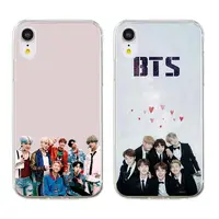 

Fashion Custom Silicone bts Phone Case For iPhone Xs max Xr Back Cases For apple iPhone 6 6S 7 8Plus Cover