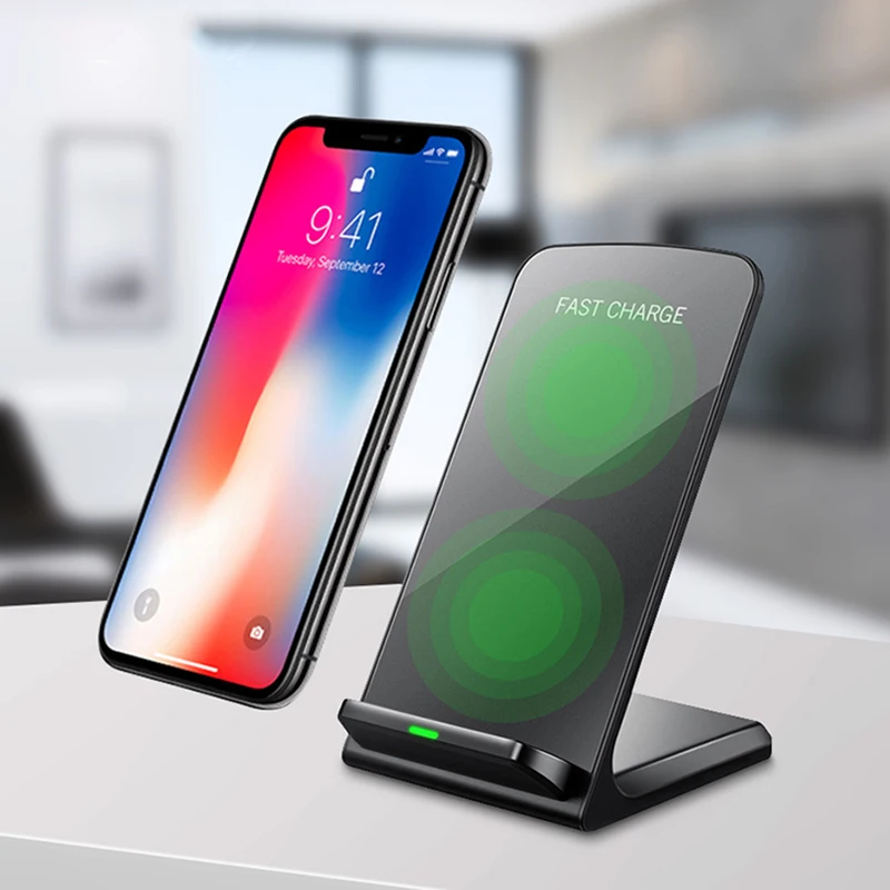 

2019 New Arrivals Compact Design Magnetic Qi Wireless Charger 10W Fast Charging Stand for Mobile Phone, N/a