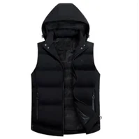 

Ready to ship Mens hood detachable Winter warm sleeveless outdoor jacket