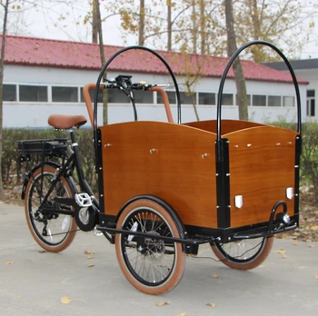 wooden cargo bike