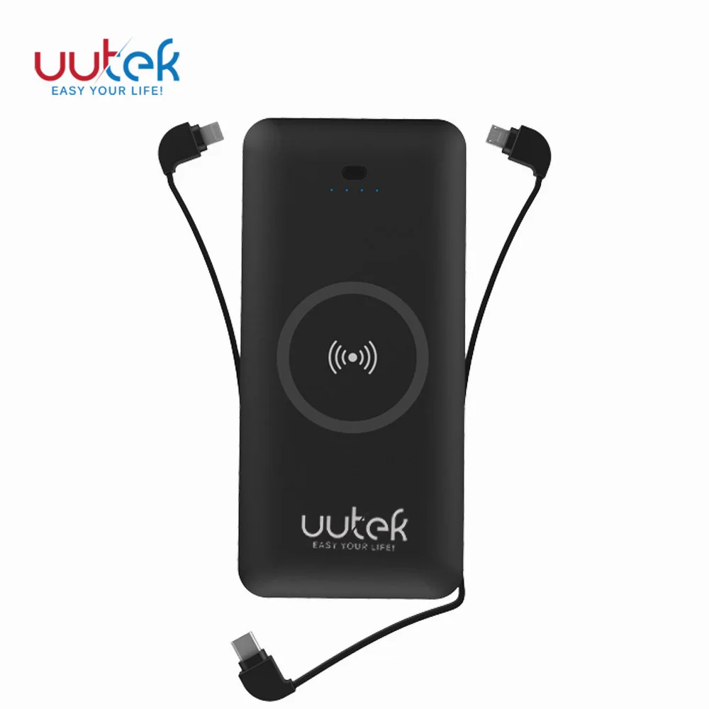 

UUTEK RSQ3-W USA power bank 5000mah wireless charger power banks charger for Phone