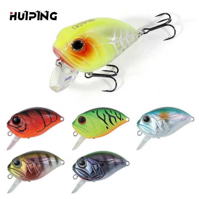 

HUIPING 38mm7.9g Crankbait Fishing Lures Shallow Diving Crank Lifelike Wobblers CB058, 7 colors
