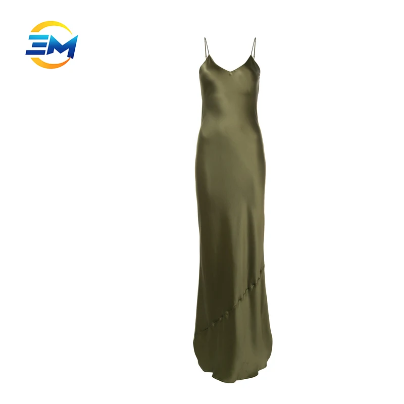 silk maxi dress with slit