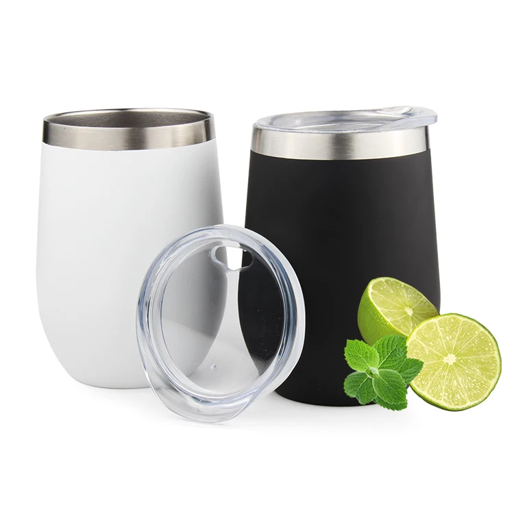 

Amazon Hot Selling Double Wall Stainless Steel Vacuum Insulated Wine Tumbler, High Quality Reusable Coffee Travel Mug Cups 12oz, Customized color