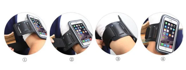 5.5 inch Sport Gym Running Arm band Arm Belt Cover Bag Case Armband for iPhone 7 Plus