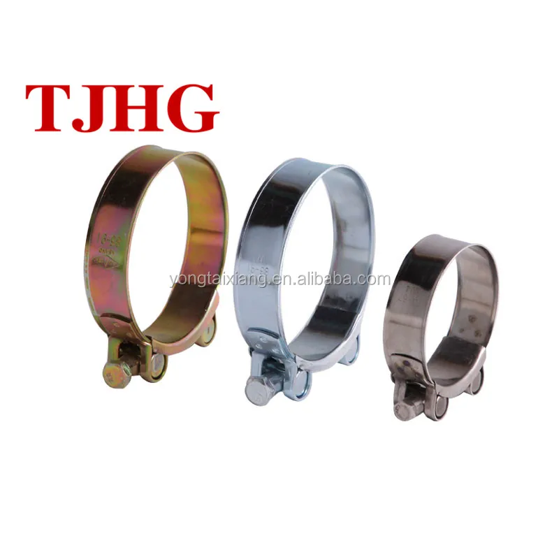 
High-quality Robust heavy duty hose clamp with solid nut 