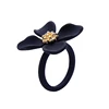 jz00189c Qingdao Kiss Me Lady Custom Jewelry Gorgeous Enamel Flower Ring for Party Jewelry