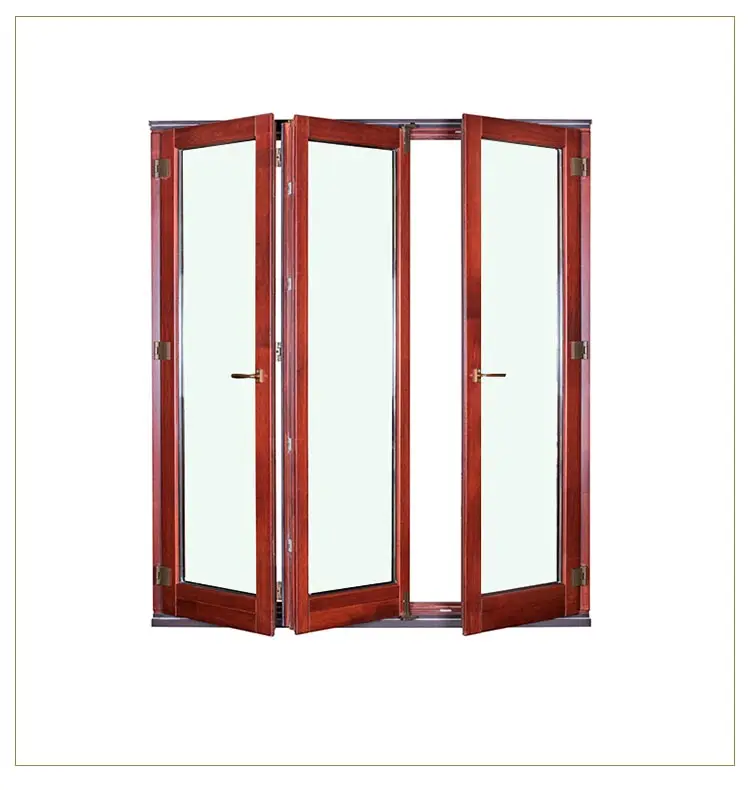 China Suppliers Luxury Solid Wood Internal Sliding Folding Partition Doors