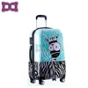 Personalized 26 inch dog ABS printed hard shell trolley luggage