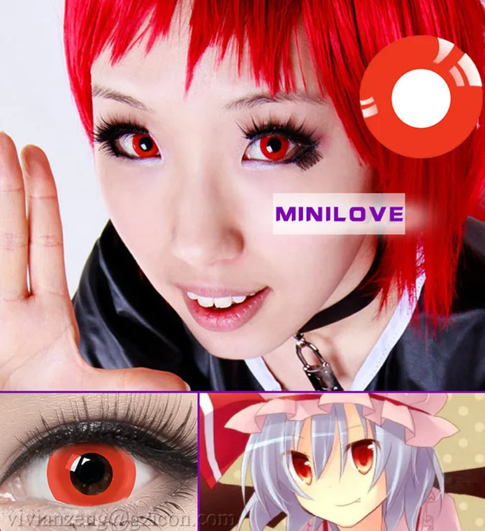 
Hot selling crazy color contact lens very cheap 1 year wholesale halloween sharingan contacts lenses 