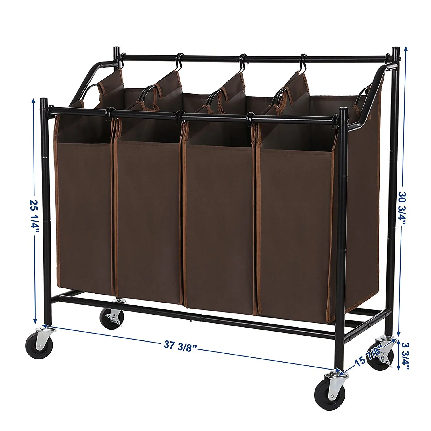 Hotel Laundry Cart With Metal Frame Washing Hamper Wheeled Buy
