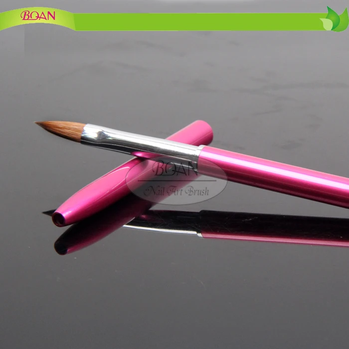 
BQAN 100% Pure Kolinsky Hair Metal Handle Salon Using 3D Art Nails Design Acrylic Nail Brush 