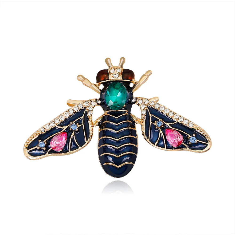 

Hot selling black enamel bee brooch cute insect brooch for women, As pictures shows