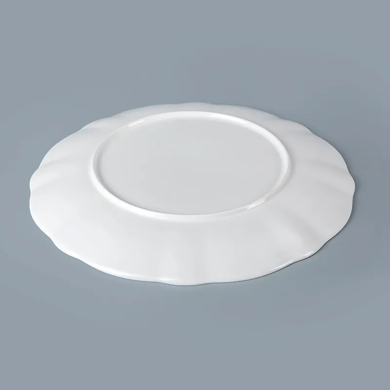 product-Two Eight-simple elegant fresh style flat plate white porcelain flat plate hotel restaurant 