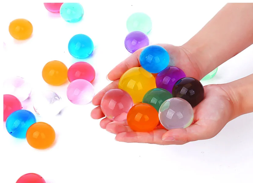家居装饰扩展魔术水凝胶滴玩具果冻球珠水晶土泥水凝胶珠为孩子玩具
