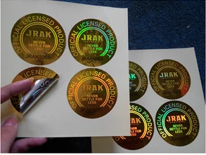 Laser hologram shrink label/sticker(holographic) for car accessory
