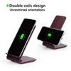 PNB-A8W Qi Wireless Charger For iPhone 8/X 10W Charging Dock Cradle Charger For Samsung S8 S7 Wireless Charger Not Solid wood