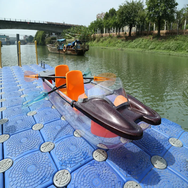 
Transparent Crystal Clear Kayak 2 Person Touring Kayak Clear Bottom Canoe 