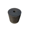 Simple cylindrical rubber vibration damper elements for track