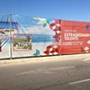 construction barricades mesh banners,construction safety sign advertising banner,building site mesh signs graphic banners