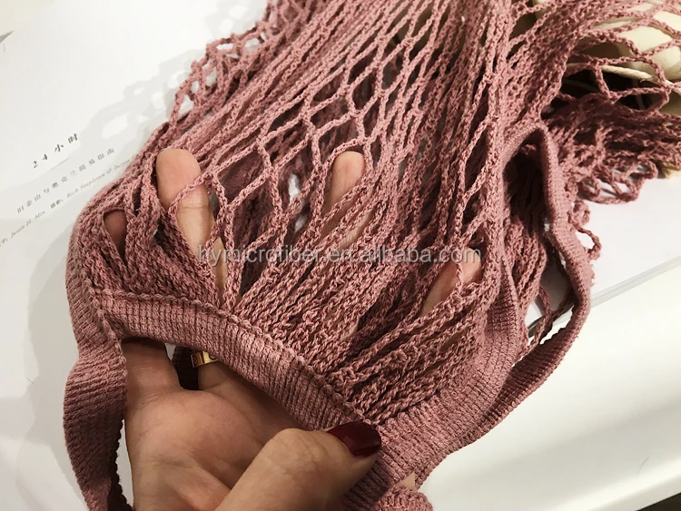 Strong load bearing practical high quality cotton mesh bag for fruit package