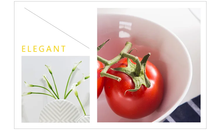 Korean and Japanese Style Horn Shaped Ceramic Soup Bowl Noodle Bowl