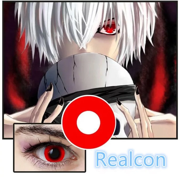 Japan Tokyo Ghost Cosplay Crazy Funny Eye Red Color Circle Contact Lenses 5 Colors Buy At The Price Of 3 00 In Alibaba Com Imall Com