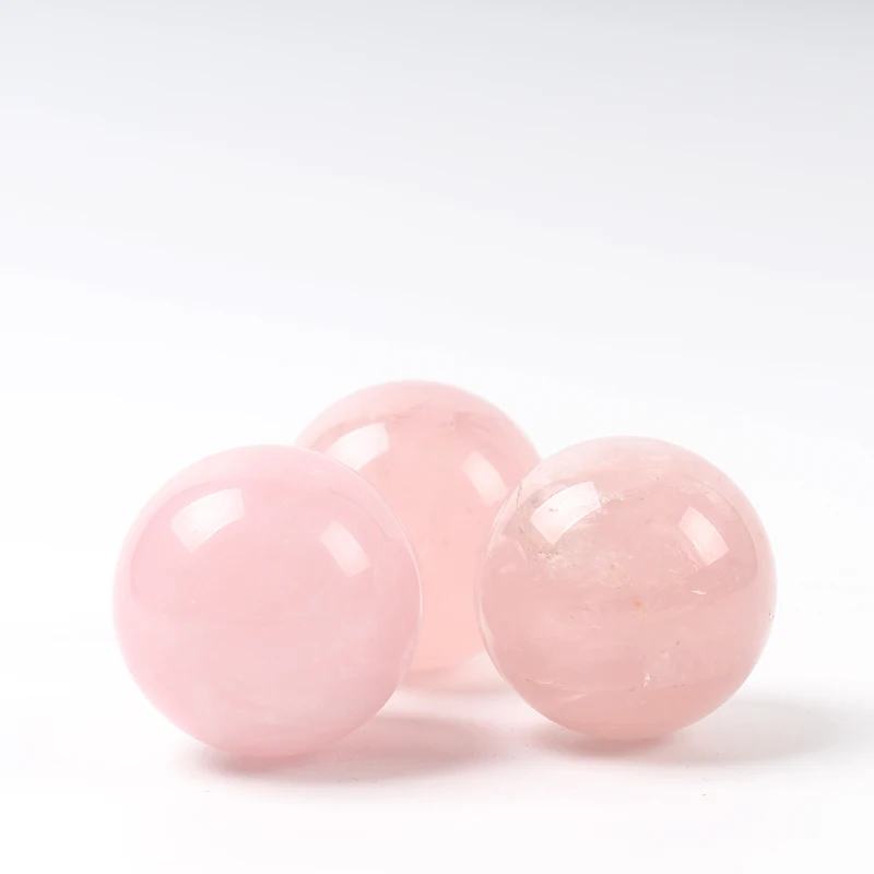 pink quartz ball